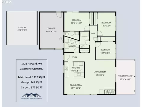 Floorplan - 1421 Harvard Ave, Gladstone, OR 97027 photo 1 of 1