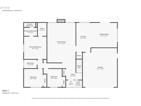 Floorplan - 4007 Brae Burn Dr, Eugene, OR 97405 photo 2 of 3