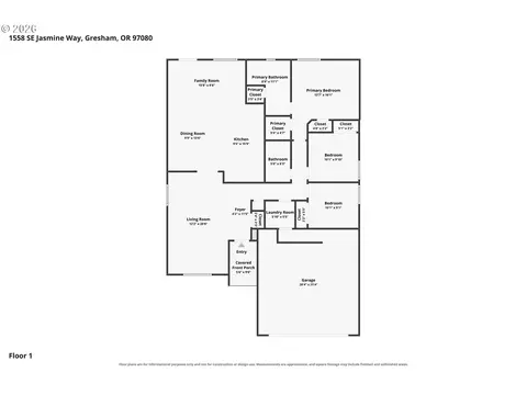 Floorplan - 1558 SE Jasmine Way, Gresham, OR 97080 photo 1 of 1