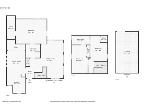 Floorplan - 3540 Onyx St, Eugene, OR 97405 photo 1 of 1