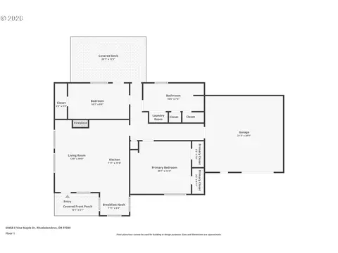 Floorplan - 69458 E Vine Maple Dr, Rhododendron, OR 97049 photo 1 of 1