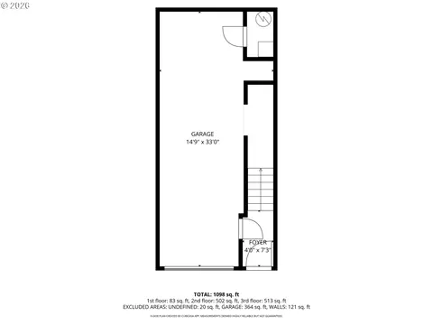 Floorplan - 15430 SW Sparrow Loop #102, Beaverton, OR 97007 photo 2 of 4