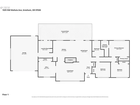 Floorplan - 1025 NW Wallula Ave, Gresham, OR 97030 photo 1 of 1
