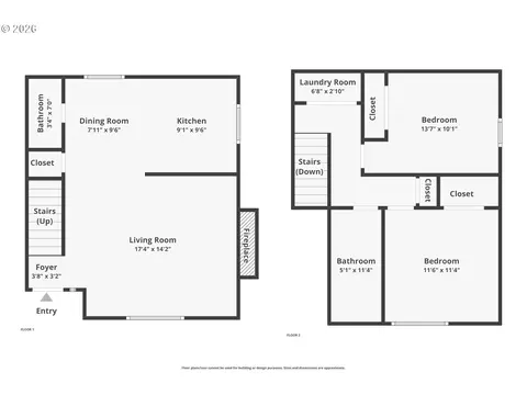 Floorplan - 101 Cornell Ave, Gladstone, OR 97027 photo 1 of 1