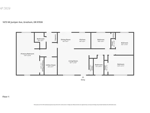 Floorplan - 1675 NE Juniper Ave, Gresham, OR 97030 photo 1 of 1