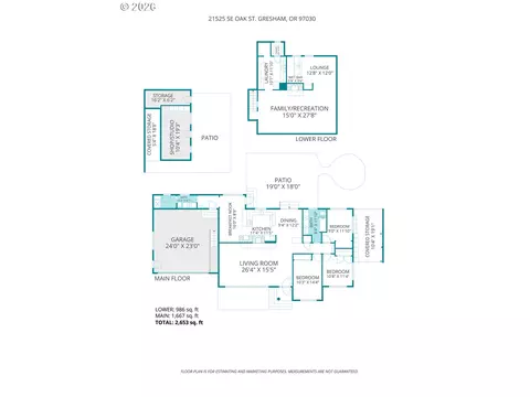 Floorplan - 21525 SE Oak St, Gresham, OR 97030 photo 1 of 1