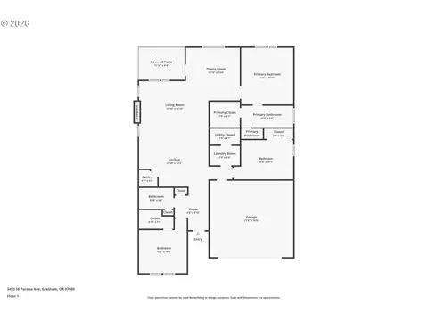 Floorplan - 3493 SE Paropa Ave, Gresham, OR 97080 photo 1 of 1