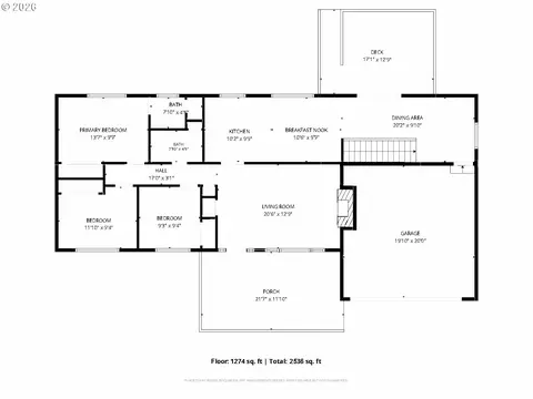 Floorplan - 193 SE Paloma Ave, Gresham, OR 97080 photo 2 of 3
