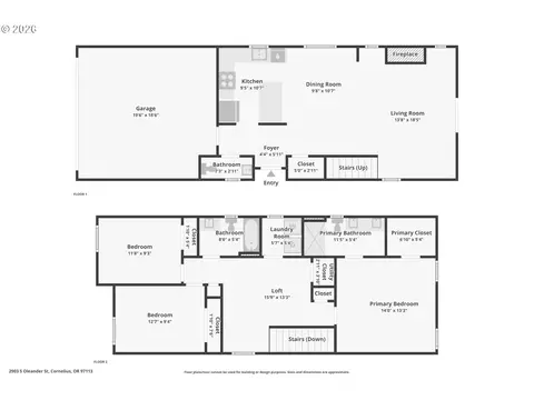 Floorplan - 2903 S Oleander St, Cornelius, OR 97113 photo 1 of 1