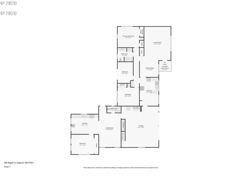 Floorplan - 280 Regal Ct, Eugene, OR 97401 photo 1 of 1