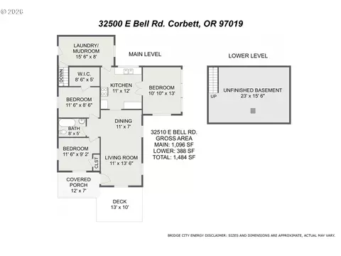 Floorplan - 32510 E Bell Rd, Corbett, OR 97019 photo 1 of 3