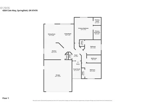 Floorplan - 4264 Cole Way, Springfield, OR 97478 photo 1 of 1
