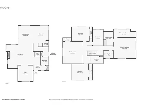 Floorplan - 6287 Fernhill Loop, Springfield, OR 97478 photo 1 of 1