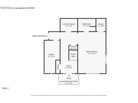 Floorplan - 277 S 67th Ct, Springfield, OR 97478 photo 2 of 3