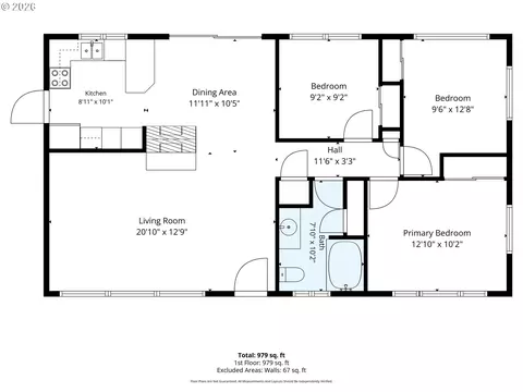 Floorplan - 4080 Oak St, Eugene, OR 97405 photo 1 of 1