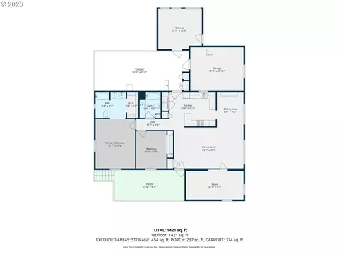 Floorplan - 94708 Parsonage Ln, Broadbent, OR 97414 photo 1 of 2