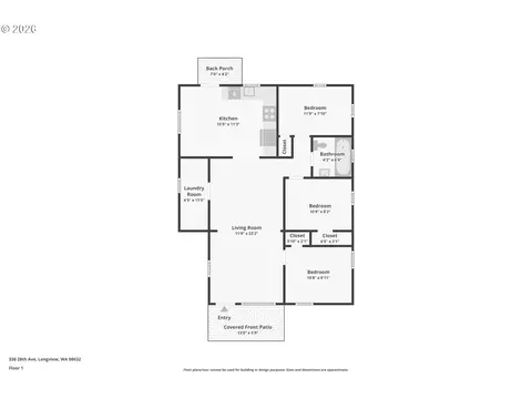 Floorplan - 336 28th Ave, Longview, WA 98632 photo 1 of 1