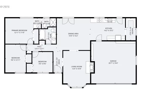 Floorplan - 40 Briarcliff Dr, Eugene, OR 97404 photo 1 of 1