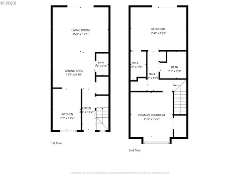 Floorplan - 2058 NE Hogan Dr, Gresham, OR 97030 photo 3 of 3