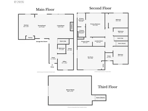 Floorplan - 5579 SE Old Woods Loop, Gresham, OR 97080 photo 1 of 1