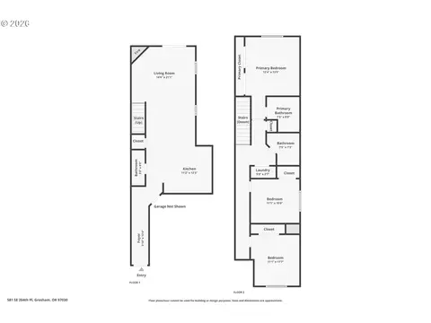 Floorplan - 581 SE 204th Pl, Gresham, OR 97030 photo 1 of 1