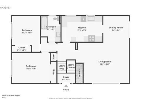 Floorplan - 2925 E 1st Ave, Camas, WA 98607 photo 2 of 2