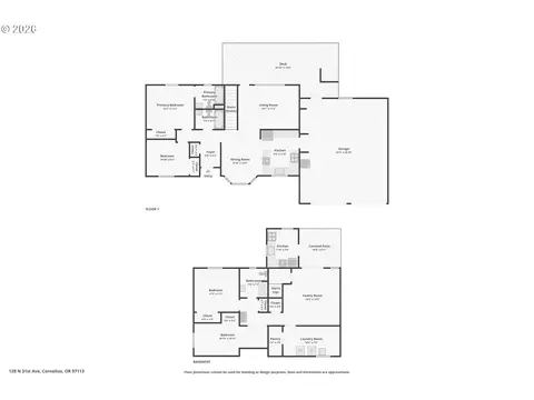 Floorplan - 128 N 31st Ave, Cornelius, OR 97113 photo 1 of 1