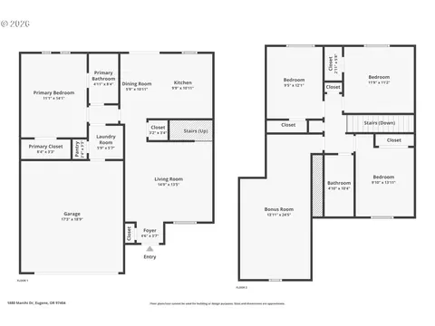 Floorplan - 1880 Manihi Dr, Eugene, OR 97404 photo 3 of 3