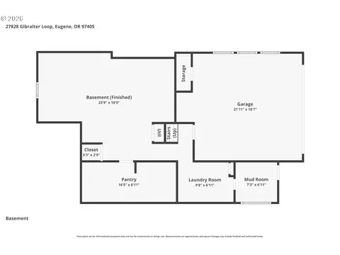 Floorplan - 27828 Gibralter Loop, Eugene, OR 97405 photo 2 of 4