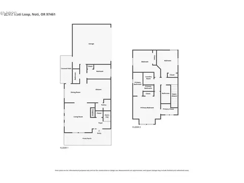Floorplan - 22447 Noti Loop, Noti, OR 97461 photo 1 of 1