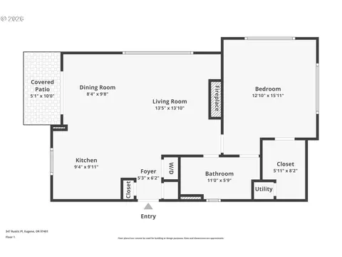 Floorplan - 347 Rustic Pl #26, Eugene, OR 97401 photo 1 of 1
