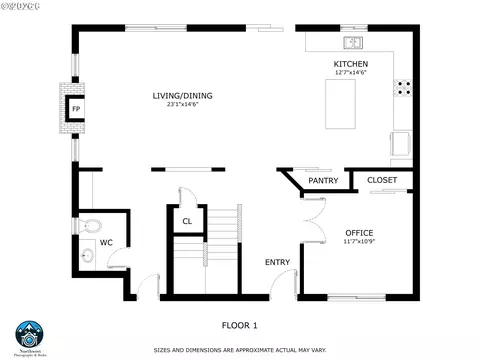 Floorplan - 1285 Tirion Ave, Eugene, OR 97404 photo 1 of 2