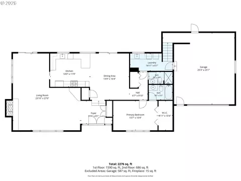 Floorplan - 3187 Alyndale Dr, Eugene, OR 97404 photo 1 of 3