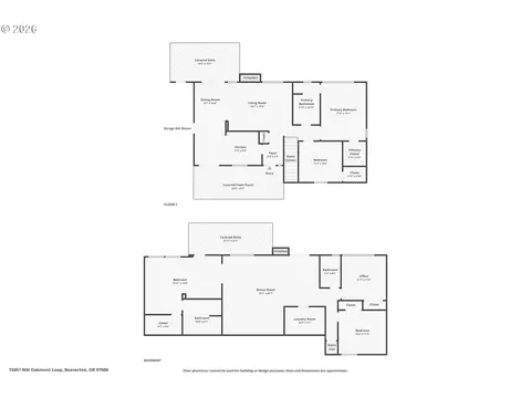 Floorplan - 15051 NW Oakmont Loop, Beaverton, OR 97006 photo 1 of 1