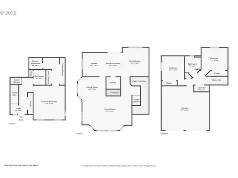 Floorplan - 1418 NW 30th Ave, Camas, WA 98607 photo 1 of 1
