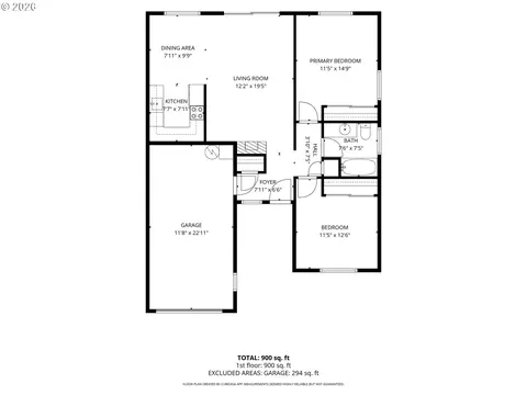 Floorplan - 2730 Cheryl St, Eugene, OR 97408 photo 1 of 3
