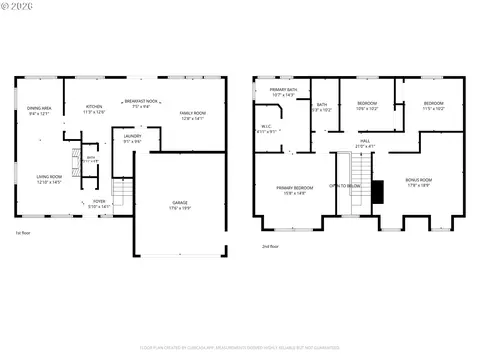 Floorplan - 4816 NE 324th Ave, Camas, WA 98607 photo 3 of 3
