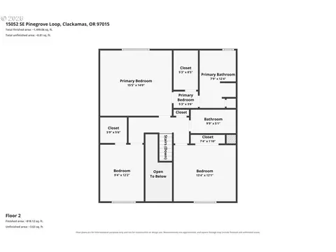 Floorplan - 15052 SE Pinegrove Loop, Clackamas, OR 97015 photo 3 of 3