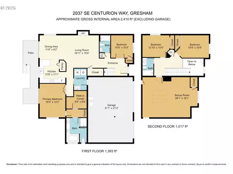Floorplan - 2037 SE Centurion Way, Gresham, OR 97080 photo 1 of 1