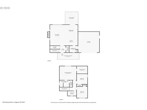 Floorplan - 503 Honeysuckle Ln, Eugene, OR 97401 photo 3 of 3