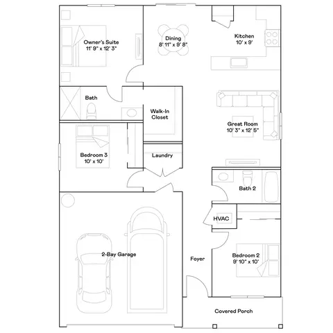 Floorplan - 16662 Grey Pine St, La Pine, OR 97739 photo 1 of 1