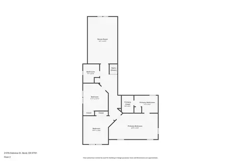 Floorplan - 21376 Oakview Dr, Bend, OR 97701 photo 2 of 2