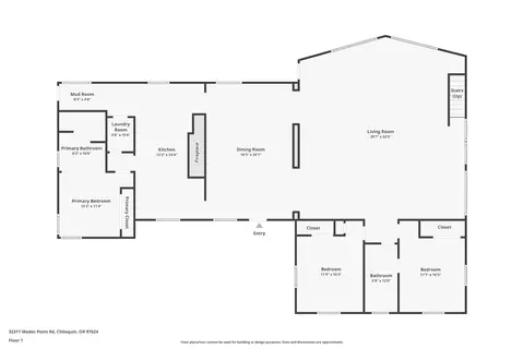 Floorplan - 32311 Modoc Point Rd, Chiloquin, OR 97624 photo 1 of 3
