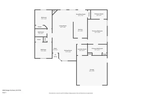 Floorplan - 20052 Badger Rd, Bend, OR 97702 photo 2 of 2