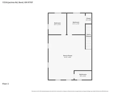 Floorplan - 17216 Jacinto Rd, Bend, OR 97707 photo 2 of 3