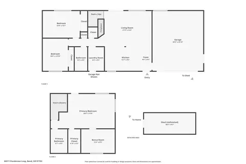 Floorplan - 66511 Ponderosa Loop, Bend, OR 97703 photo 3 of 3