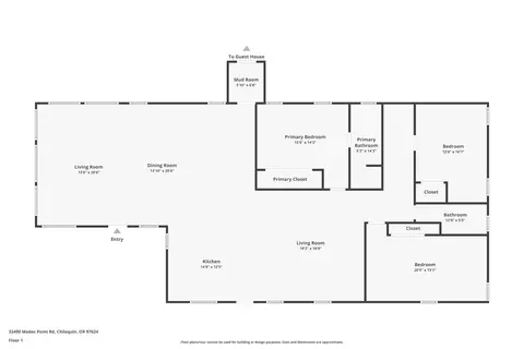 Floorplan - 32486 Modoc Point Rd, Chiloquin, OR 97624 photo 1 of 2