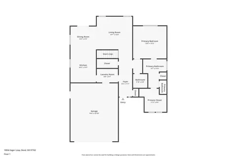 Floorplan - 19556 Sager Loop, Bend, OR 97702 photo 2 of 3