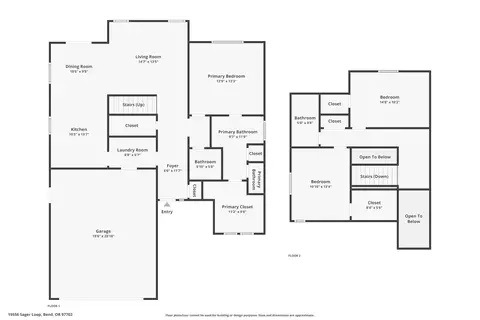 Floorplan - 19556 Sager Loop, Bend, OR 97702 photo 3 of 3
