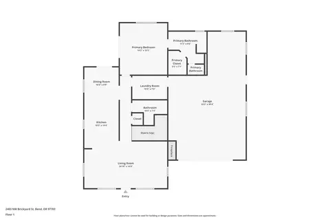 Floorplan - 2403 NW Brickyard St, Bend, OR 97703 photo 2 of 3